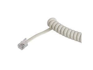 amertac  zenith th1025a th1025a 25 ft handset coil cord, almond landline telephone accessory