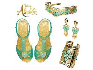 aladdin disney jasmine deluxe royal accessory set, includes: shoes, earrings, cuff & headdress aladdin disney jasmine deluxe royal accessory set, includes: shoes, earrings, cuff & headdress