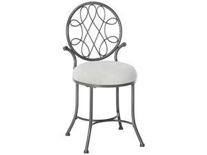 hillsdale o'malley vanity stool, gray hillsdale o'malley vanity stool, gray