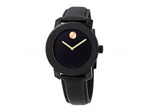 movado bold black dial men's watch 3600527