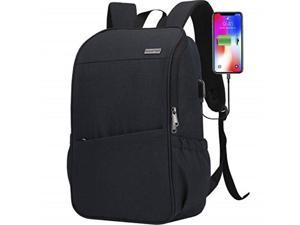 laptop backpack for men women bookbag school backpack with usb charging port anti-theft[water resistant] work college business