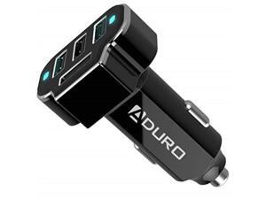 aduro 4 port car charger adapter, 12v fast car charger usb adapter power station 5.2a/26w output black aduro 4 port car charger adapter, 12v fast car charger usb adapter power station 5.2a/26w output black
