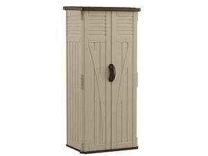 SUNCAST BMS2000 22 cu ft Resin Vertical Shed, Sand/Mustang SUNCAST BMS2000 22 cu ft Resin Vertical Shed, Sand/Mustang