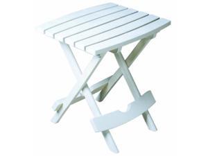 adams manufacturing, white 8500483700 plastic quikfold side table adams manufacturing, white 8500483700 plastic quikfold side table