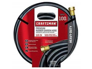craftsman premium rubber garden hose, 100ft. x 5/8. inch craftsman premium rubber garden hose, 100ft. x 5/8. inch