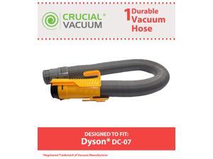 Dyson DC07 All Floors Hose Silver/Yellow # 904125-14, 904125-07, 904125-51; Designed and Engineered by Crucial Vacuum