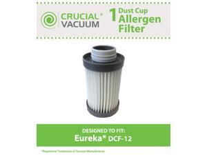 1 Eureka DCF-12 Dust Cup Filter; Fits Eureka 420 Upright Series Vacuums; Compare to Part # 62729; Designed & Engineered by Crucial Vacuum