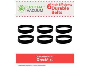 Oreck Vacuum XL Upright Vacuum Replacement Belts 6-pack; Replaces Oreck Vacuum Part #030-0604, XL010-0604; Designed and Engineered by Crucial Vacuum