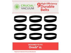 Oreck Vacuum XL Upright Vacuum Replacement Belts 9-pack; Replaces Oreck Vacuum Part #030-0604, XL010-0604; Designed and Engineered by Crucial Vacuum