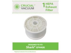 1 Shark HEPA Exhaust Filter; Fits Shark NV400 Upright Vacuums; Compare to Part # XFH400; Designed & Engineered by Crucial Vacuum