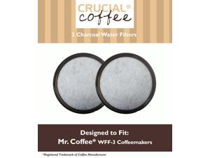2 Mr. Coffee Charcoal Water Filters; Fits WFF-3 Coffeemakers; Compare to Part # 113035-001-000; Designed & Engineered by Crucial Coffee 2 Mr. Coffee Charcoal Water Filters; Fits WFF-3 Coffeemakers; Compare to Part # 113035-001-000; Designed & Engineered by Crucial Coffee