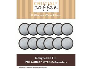 12 Mr. Coffee Charcoal Water Filters; Fits WFF-3 Coffeemakers; Compare to Part # 113035-001-000; Designed & Engineered by Crucial Coffee 12 Mr. Coffee Charcoal Water Filters; Fits WFF-3 Coffeemakers; Compare to Part # 113035-001-000; Designed & Engineered by Crucial Coffee