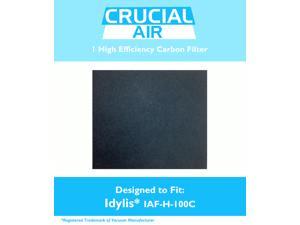 1 Idylis Carbon Filter; Fits Idylis Air Purifiers IAP-10-200 & IAP-10-280; Model # IAF-H-100C & 302656; Designed & Engineered by Crucial Air