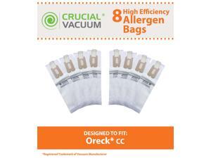 Oreck Type CC Vacuum Cleaner Bags 8-Pack - Allergen Filtration with Closure - To Fit Style CC, and ALL XL Upright Models - Compare to Oreck Part # CCPK8, CCPK8DW Oreck Type CC Vacuum Cleaner Bags 8-Pack - Allergen Filtration with Closure - To Fit Style CC, and ALL XL Upright Models - Compare to Oreck Part # CCPK8, CCPK8DW