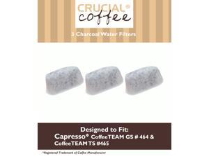 3 Capresso Charcoal Coffee Filters, Fits Capresso 4640.93, TEAM TS # 465 3 Capresso Charcoal Coffee Filters, Fits Capresso 4640.93, TEAM TS # 465