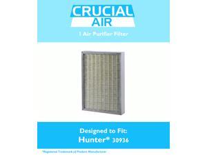 1 Think Crucial® Air Purifier Filter Compatible with Hunter® Brand Filter Part # 30936, Models 30085,30090,30095,30105,30117,30130