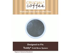 Reusable Deluxe Stainless Steel & Rubber Disk Filter Fits All Toddy Cold Brew Coffee Systems, Including T2N Model