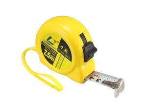 Tape Measure 7.5 Meter Retractable Measuring Tape Metric Plastic Round Case Yellow 2pcs Tape Measure 7.5 Meter Retractable Measuring Tape Metric Plastic Round Case Yellow 2pcs