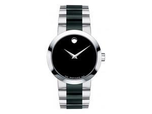 Movado Vertido Black PVD and Stainless Steel Mens Watch 0606373 Movado Vertido Black PVD and Stainless Steel Mens Watch 0606373