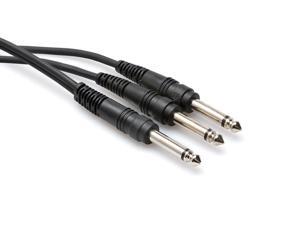 Hosa CYP-105 Y Cable 1/4"" TS to 1/4"" TS 5ft Hosa CYP-105 Y Cable 1/4"" TS to 1/4"" TS 5ft