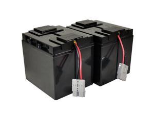 Plug /& Play 1 Year Warranty by UPSBatteryCenter SU2200US RBC11 Compatible Battery Set for SU2200RMXLT