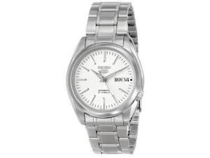 Seiko Men's SNKL41 "Seiko 5" White Dial Stainless Steel Automatic Watch Seiko Men's SNKL41 "Seiko 5" White Dial Stainless Steel Automatic Watch