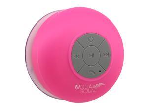 Aduro AquaSound WSP20 Waterproof Shower Bluetooth Portable Speaker (Pink)