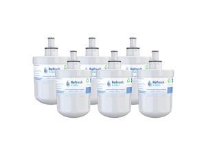 Replacement Water Filter Compatible with Samsung EcoAqua EFF-6011A Refrigerator Water Filter - by Refresh (6 Pack)