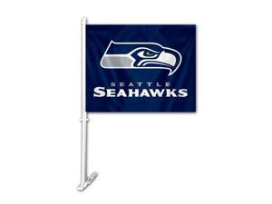 Fremont Die Inc Seattle Seahawks Car Flag With Wall Brackett Car Flag Fremont Die Inc Seattle Seahawks Car Flag With Wall Brackett Car Flag