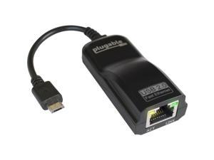 Plugable USB 2.0 OTG Micro-B to 100Mbps Fast Ethernet Adapter Compatible with Windows Tablets, Raspberry Pi Zero, and Some Android Devices (ASIX AX88772A chipset)