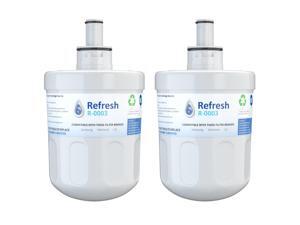 Replacement Water Filter Compatible with Samsung DA29-0003 Refrigerator Water Filter - by Refresh (2 Pack)