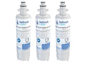 Refresh Water Filter Replacement compatible with LG ADQ36006101 Refrigerator (3 Pack)