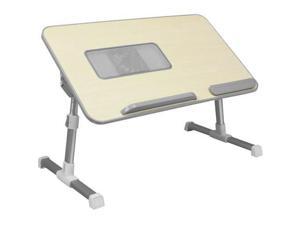 Aluratek Adjustable Ergonomic Laptop Cooling Table With Fan