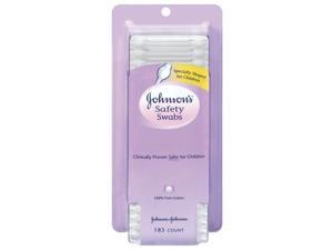 Johnson & Johnson Pure Cotton Swabs, Safety Swabs, 185/Pack 002948