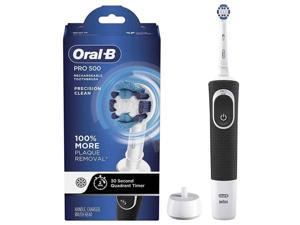 Oral-B Pro 500 Black 2D Cleaning Action Rechargeable Electric Toothbrush