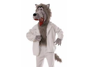 Adult Wolf in Sheep's Clothing Mascot Halloween Costume Adult Wolf in Sheep's Clothing Mascot Halloween Costume