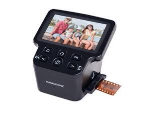 Magnasonic All-In-One 22MP Film Scanner with Large 5" Display & HDMI, Converts 35mm/126/110/Super 8 Film & 135/126/110 Slides into Digital Photos, Built-in Memory (FS71)