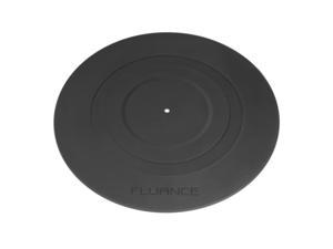 Fluance Turntable Platter Mat (Rubber Black) - Durable Audiophile Grade Silicone Design for Vinyl Record Players (PFHTRP)