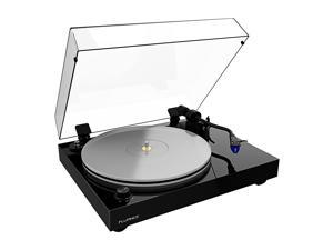 Fluance RT85 Reference High Fidelity Vinyl Turntable Record Player with Ortofon 2M Blue Cartridge, Acrylic Platter, Speed Control Motor High Mass MDF Wood Plinth Vibration Isolation Feet - Piano Black