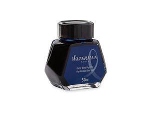Waterman 1.7 Oz Ink Bottle for Fountain Pens, Mysterious Blue (S0110790) Waterman 1.7 Oz Ink Bottle for Fountain Pens, Mysterious Blue (S0110790)