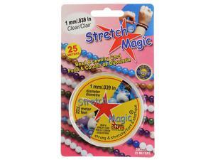Stretch Magic Clear Stretchy Beading Cord 1mm (25 Mts. Spool) Stretch Magic Clear Stretchy Beading Cord 1mm (25 Mts. Spool)