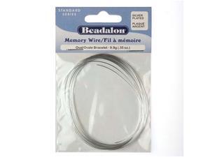 Beadalon Oval Bracelet Memory Wire Silver Plated 23Loop Beadalon Oval Bracelet Memory Wire Silver Plated 23Loop