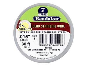 Beadalon Beading Wire Bronze 7 Strand .015 In./ 30Ft Beadalon Beading Wire Bronze 7 Strand .015 In./ 30Ft