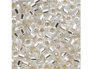 Delica 10/0 Seed Bead Silver Lined Crystal Dbm0041 8 Gr