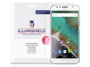 iLLumiShield Screen Protector Compatible with Motorola Moto G5s Plus 3Pack Clear HD Shield AntiBubble and AntiFingerprint PET Film