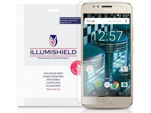 iLLumiShield Screen Protector Compatible with Motorola Moto G5s 3Pack Clear HD Shield AntiBubble and AntiFingerprint PET Film