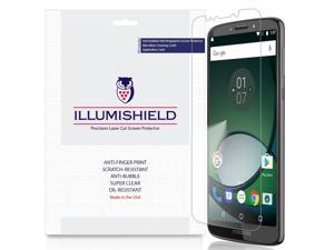 iLLumiShield Screen Protector Compatible with Motorola Moto E5 Plus 5th Generation 2018 Moto E5 Supra3Pack Clear HD Shield AntiBubble and AntiFingerprint PET Film