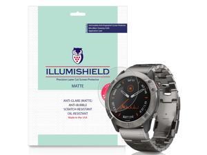 iLLumiShield Matte Screen Protector Compatible with Garmin Fenix 6x (51mm)(3-Pack) Anti-Glare Shield Anti-Bubble and Anti-Fingerprint PET Film iLLumiShield Matte Screen Protector Compatible with Garmin Fenix 6x (51mm)(3-Pack) Anti-Glare Shield Anti-Bubble and Anti-Fingerprint PET Film