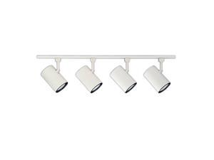 NICOR 4 ft. White 4-Light Linear Track Lighting Kit NICOR 4 ft. White 4-Light Linear Track Lighting Kit