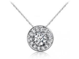 SightHolderDiamonds HLO4400 .50Ctw Diamond Halo Pendant In 14Kt Gold SightHolderDiamonds HLO4400 .50Ctw Diamond Halo Pendant In 14Kt Gold